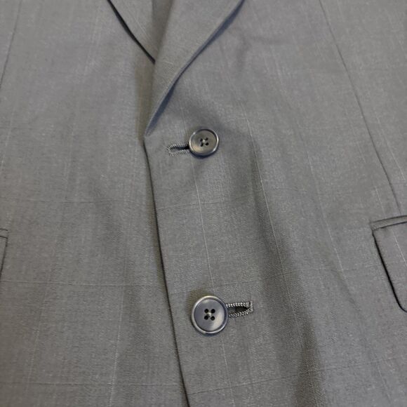 Christian Dior Monsieur USA Wool Sport Coat Mens 41R Grey Blazer Suit Jacket - Picture 3 of 12